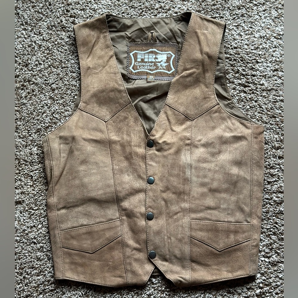 First Leather Motorcycle vest